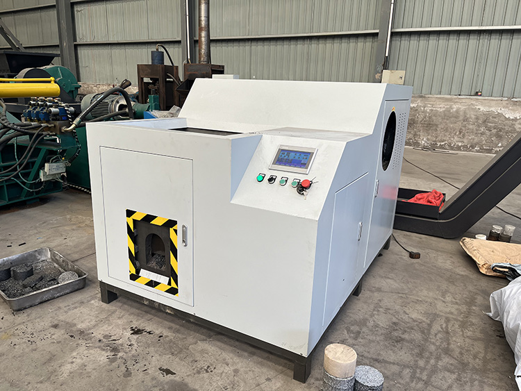 Large Metal recycling press cake machine1