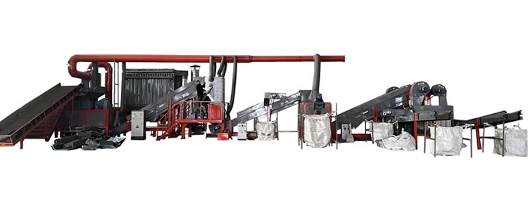 Heat sink crushing and sorting equipment